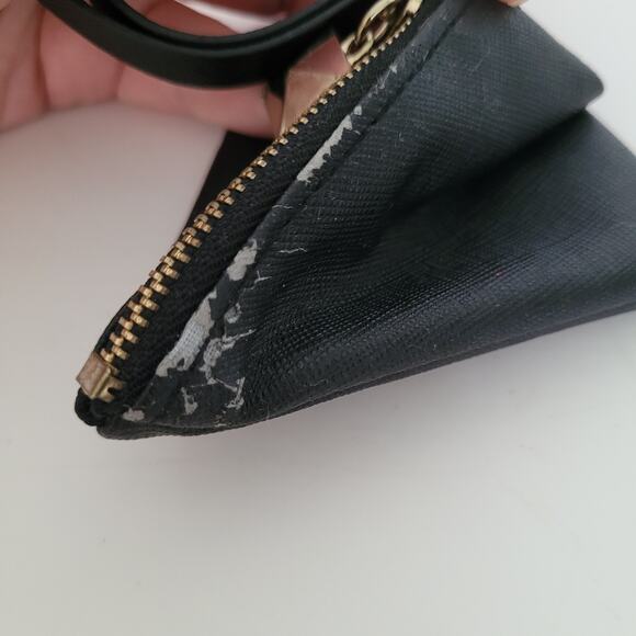 Givenchy Parfums Wallets Black Triangle Coin Key Mini Bag Logo Small Fair - Picture 4 of 8